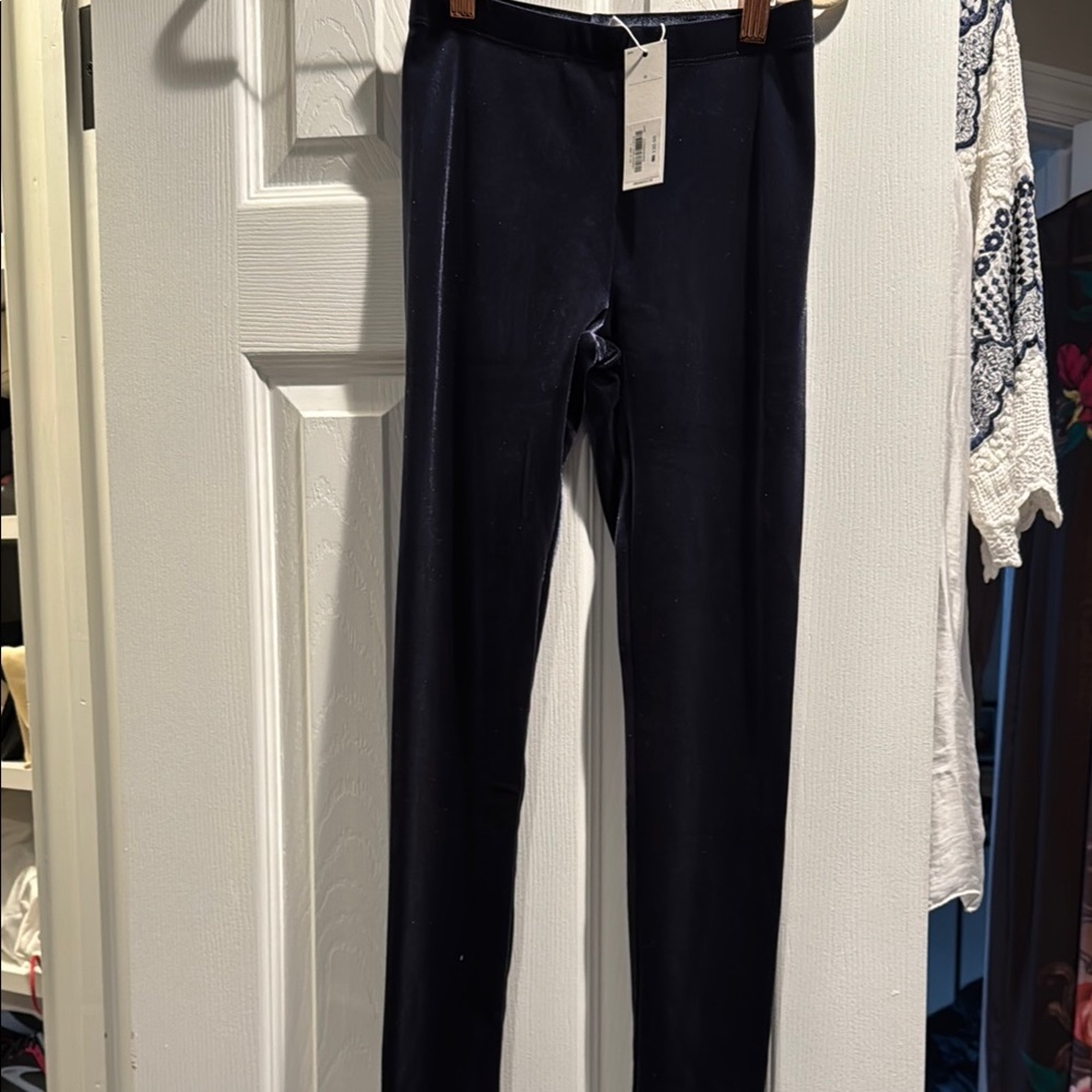 Blue velvet Leggings